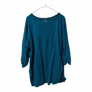Motherhood Maternity Relaxed Scoop Neck Tunic Top - Teal